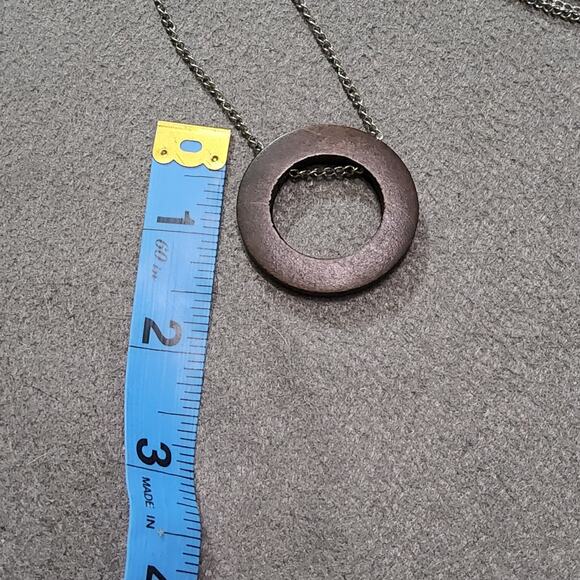 Woman's Long Layered Minimalist Necklace 24" - Picture 6 of 7